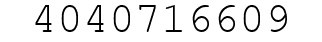 Number 4040716609.