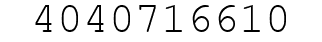 Number 4040716610.