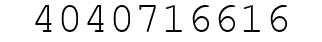Number 4040716616.