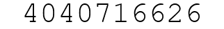 Number 4040716626.