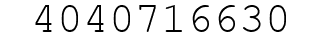 Number 4040716630.