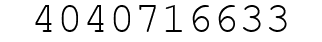 Number 4040716633.