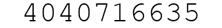 Number 4040716635.
