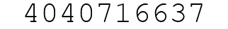 Number 4040716637.