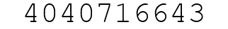 Number 4040716643.