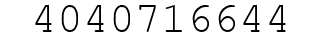Number 4040716644.