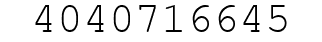 Number 4040716645.