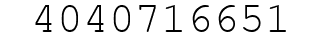 Number 4040716651.