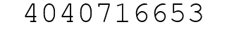Number 4040716653.