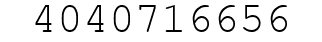 Number 4040716656.