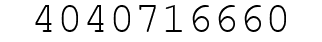 Number 4040716660.
