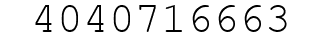Number 4040716663.