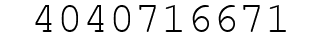 Number 4040716671.