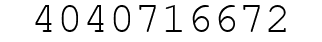 Number 4040716672.