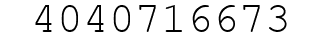 Number 4040716673.