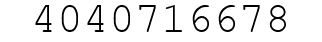 Number 4040716678.