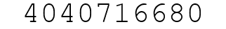 Number 4040716680.