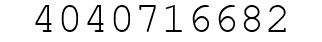 Number 4040716682.