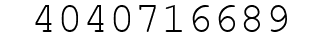Number 4040716689.