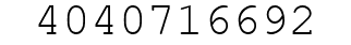 Number 4040716692.