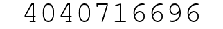 Number 4040716696.