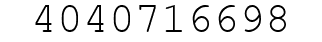 Number 4040716698.