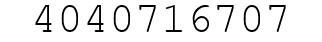 Number 4040716707.