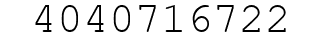 Number 4040716722.