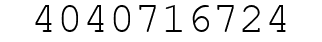 Number 4040716724.