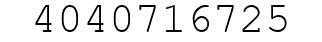 Number 4040716725.