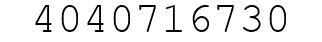 Number 4040716730.
