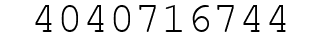 Number 4040716744.