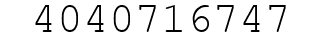 Number 4040716747.