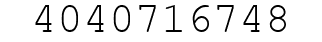 Number 4040716748.