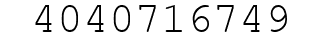 Number 4040716749.