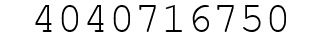 Number 4040716750.