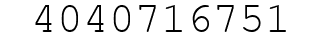Number 4040716751.
