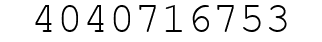 Number 4040716753.