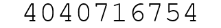 Number 4040716754.