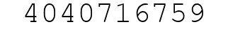 Number 4040716759.