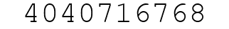 Number 4040716768.