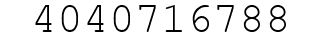 Number 4040716788.