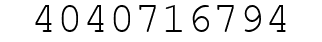 Number 4040716794.
