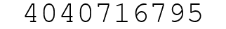 Number 4040716795.