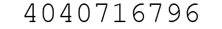 Number 4040716796.