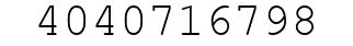 Number 4040716798.