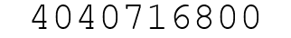 Number 4040716800.