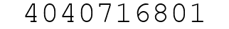 Number 4040716801.