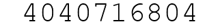 Number 4040716804.