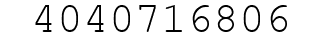 Number 4040716806.